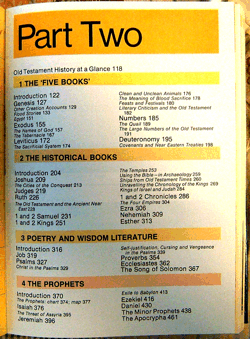 Erdman's Table of Contents (OT)